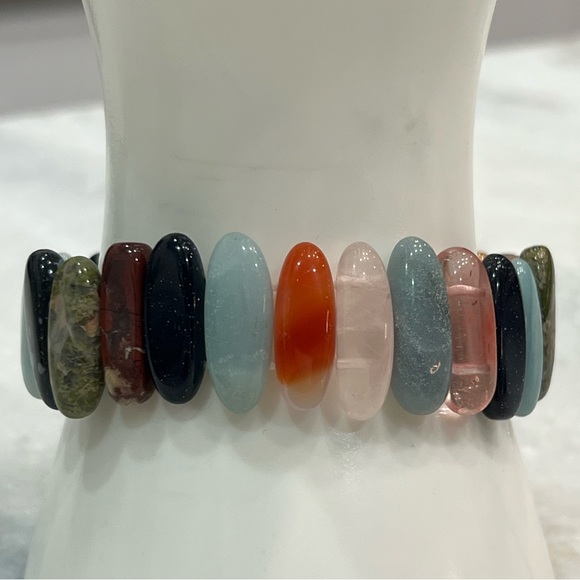 Multigemstone Stretch Bracelet - Picture 9 of 9